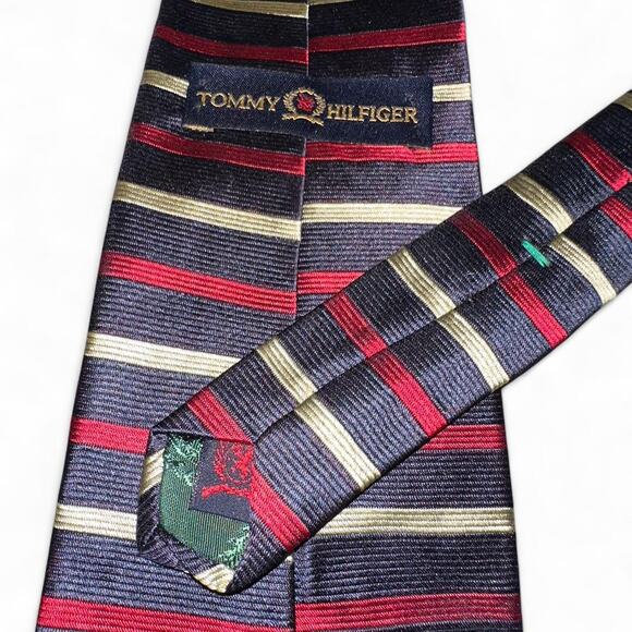 Tommy Hilfiger Striped Vintage Tie - Picture 4 of 5